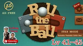 Roll The Ball Lv 41-45 Star Mode Play Andromeda Twinkle little 3 Star Level Lv 41 Level Lv 42