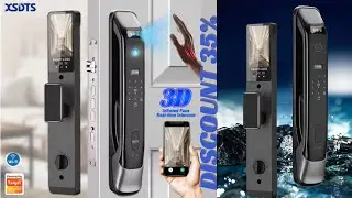 Biometric Infrared 3C Face Real-time intercom Palmar vein Smart Door Lock Fingerprint Password