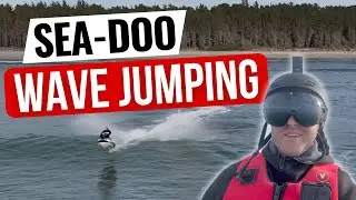 Triple threat: 3 Guys attack the Surf - JETSKI WAVE JUMPING on their Sea-doos