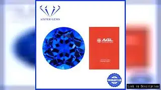 Royal Blue Lab Grown Sapphire Loose Gemstones Round Shape 3.0-12.0mm with AGL Certificate
