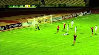 Spain 1-2 France HD Full game highlights & goals ||UEFA U-19 Semifinal || [7.29.2013]