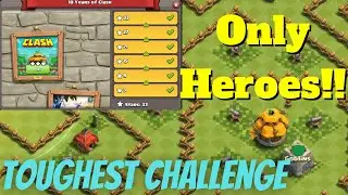 Easy Three star in CLASH Challenge (Clash of Clans) | Easy attack strategy tutorial | Only Heroes