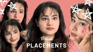 Every Blush Placement Known To ManKind #makeup #beauty #blushhack #makeuphacks #makeuptutorial