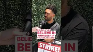 Alex O&rsquo;Keefe, writer on #thebear  on TV industry mindset from the #writersstrike picket line #wga