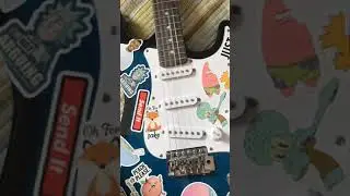 Noodle guitar with amp #shorts #guitar #amp #noodle #wierdstrings #wierdtuning #strum #Shorts