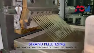 Plastic film pelletizing machine