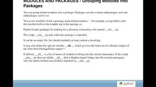 Working with Modules and Packages