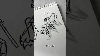 How to draw body with (Gauntlet, Stick, Bow) #drawing #stickman #tutorial #fpy