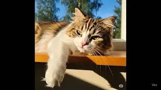 &ldquo;Cinematic Beauty: A Fluffy Cat&rsquo;s Graceful Moment Drinking Water | Relaxing Pet Video&rdquo;