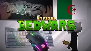 Hypixel Bedwars Mouse & keyboard Cam + Sounds ASMR (Dz) Jitter click