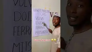 Teacher learns car brands