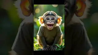 Cartoons, monkey laughing