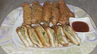 Mazedar Aloo Bread Pakora banane ka tareeqa | Easy Bread Pakora Sandwich Recipe 