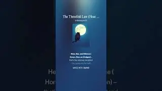 The Threefold Law Hear, See, and Silence