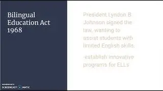 Laws and Cases that Impacted ELL Education