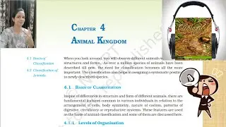 Ch 4 Animal Classification NCERT Biology ( Reading Only) | NCERT Biology Class 11 Audio Books