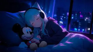 Instant Deep Sleep with Girl & Mickey Mouse &mdash; Rain Sounds + Healing Music for Anxiety & Overthinking