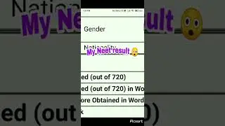 My Neet result 🤩!!#  Dropper to topper ki journey # neet result 2022
