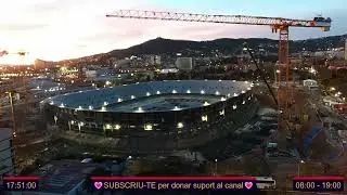 13/11/23 video acelerado de las obras del Camp nou