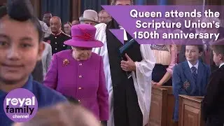 The Queen attends 150th anniversary service of the Scripture Union