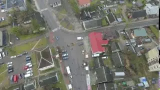 Panorama Over Small Town, Fair On Street - cutestockfootage.com