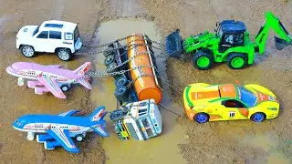 TATA BULKER Tata Tipper BharatBenz Accident Pulling Out Airplane Defender Car JCB  Ferrari ? CS Toy