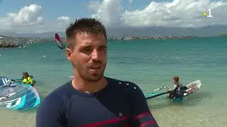 Antoine Albert, champion de windsurf