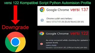How to Downgrade Google Chrome from Version 137 to 122 to Be Compatible with Python Scripts