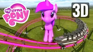3D VR 360 Video MY LITTLE PONY MLP Roller Coaster Equestria 4K