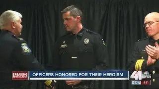 Police officer receive Valor Awards