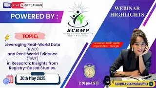 Salomea Guchmazashvili on RWD & RWE: Revolutionizing Health Equity | SCRMP Webinar | @who