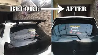Proses Pemasangan Spoiler Original Yaris TRD Sportivo