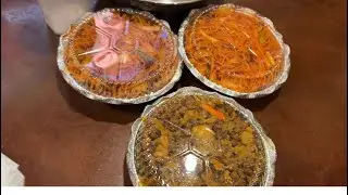Kids got some food from restaurants 