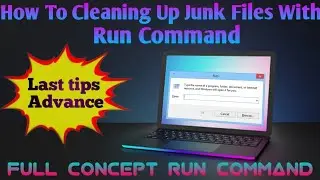 How To Clean A Computer And Laptop With Run Command || Junk File Deleted || 2022