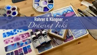Rohrer & Klingner Drawing Inks - Shadowy Blues Part 2