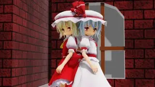【MMD】らぶ式レミリア・フランドール【 Bad_Apple!! 】撮影してみました