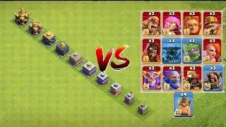 Crusher vs super troops attack clashofclans game 