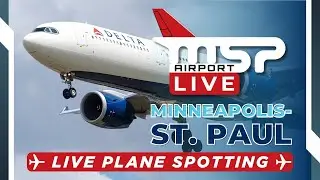 🔴 LIVE ACTION-PACKED PLANE SPOTTING AT MSP AIRPORT! ✈ 11/1/25