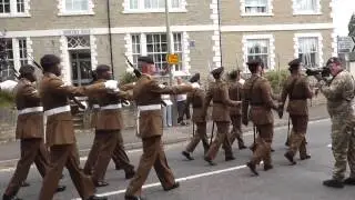 23 Pioneer Regiment march through Biecester for the last time.