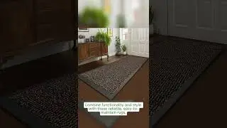 Non-Slip Rubber Backed Door Mats for a Clean, Safe Space!