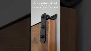 Low profile, low clearance, v track barn door hardware