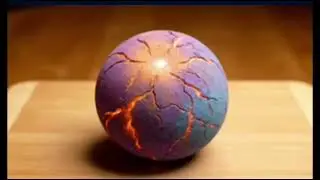 [ASMR] Breaking a Chalk Galaxy Sphere | Cosmic crunch sounds 