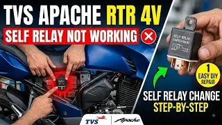 Tvs / Apache RTR 4V Self Relay Not Working | Self Relay Change Step-by-Step