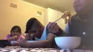 “Samoan family does Spicy Ramen Noodle Challenge”