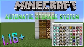Minecraft Java 1.17 Automatic Storage System Tutorial
