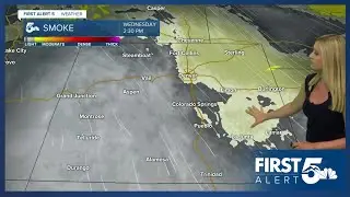 Warm on Wednesday with breezy wind pulling in wildfire smoke