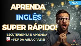 Aprenda inglês rápido! Diálogos Comuns na América - Conversar em inglês 01 - Áudio Inglês e Portuguê