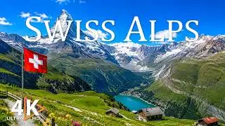 Swiss Alps 4K UHD | Majestic Mountains, Alpine Serenity & Relaxing Piano Music