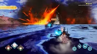My Personal Gameplays (Azur Lane: Crosswave): Sea of Cannon Fire Explosions