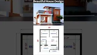 25 By 29 House Plan with Elevation 😍🏡🏠 #home #homedesign #house #modernhouseplan